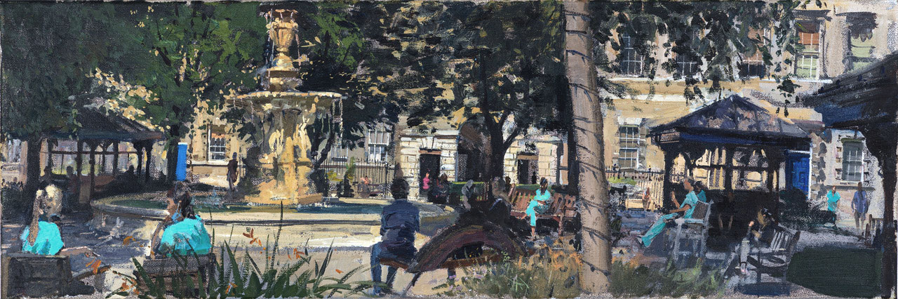 The Fountain, Barts Square by Peter Brown NEAC