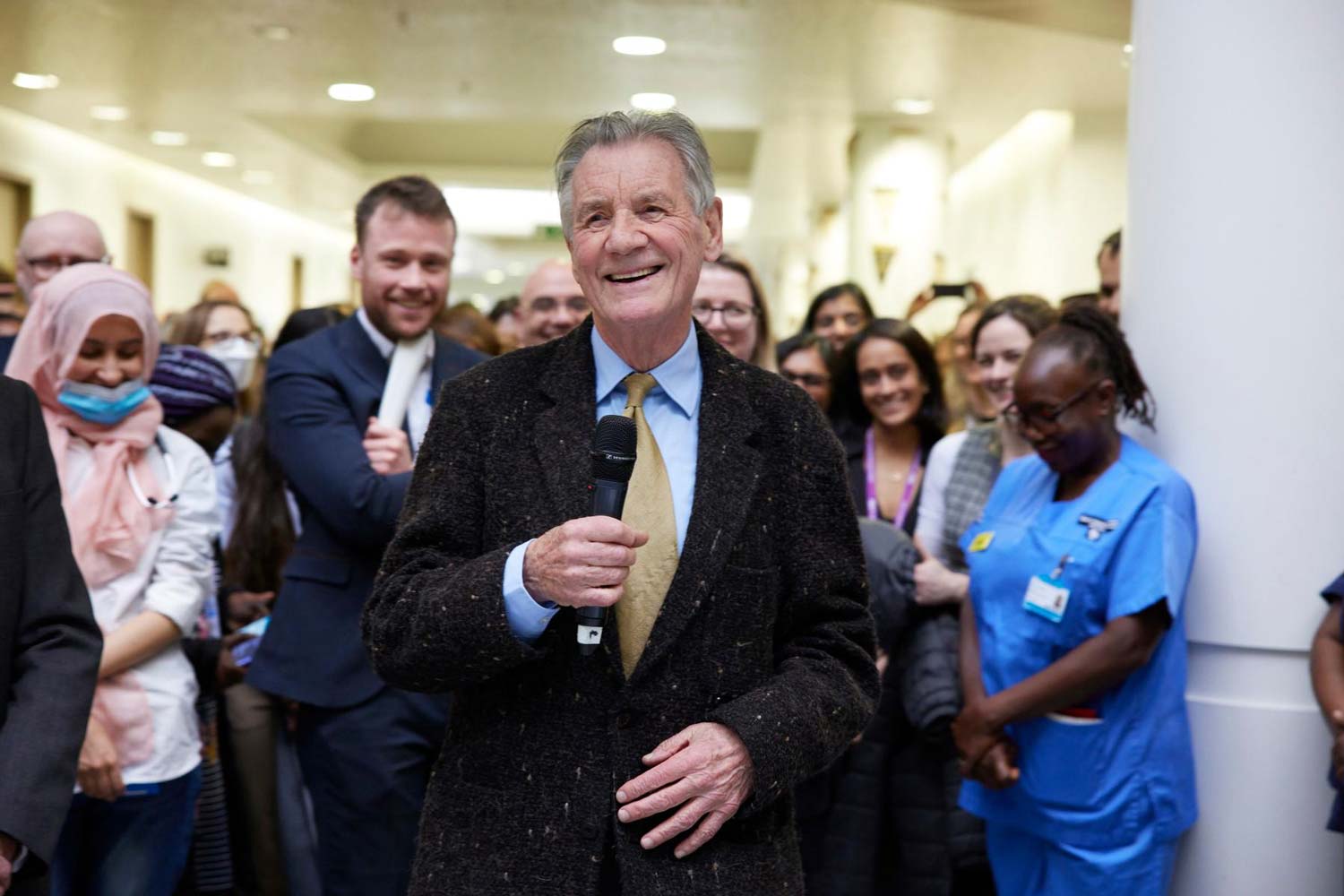 Micheal Palin pays tribute to the Barts staff who saved his life